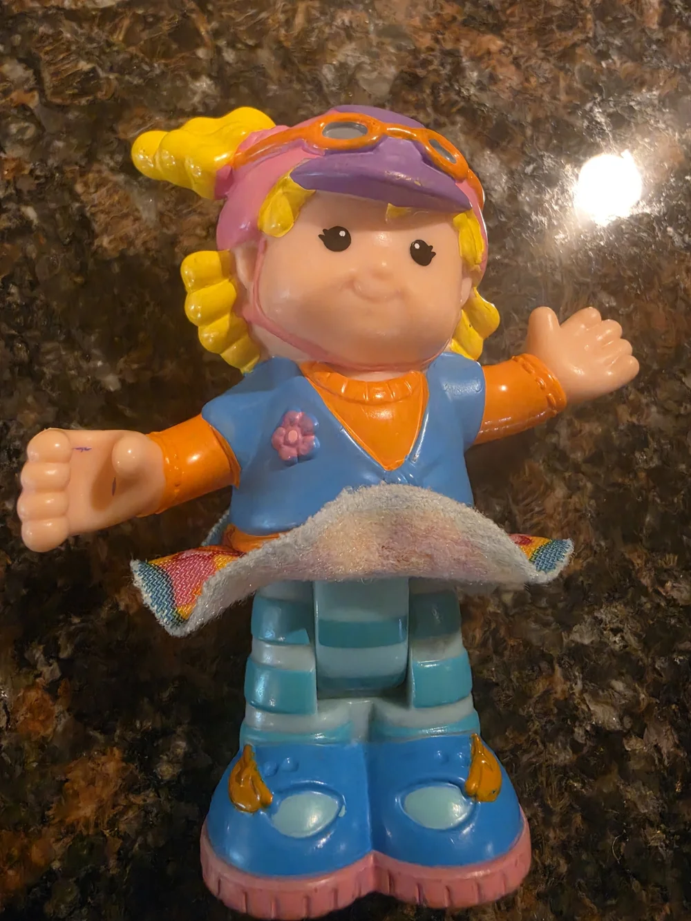 Little People Colorful Kids Pirate and Farmer Figurine Toy Set Of 7 Multicolor